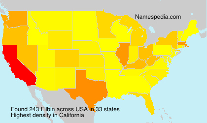 Surname Filbin in USA Surname Filbin in USA