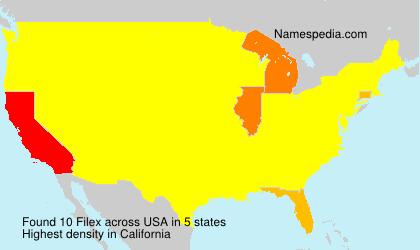 Surname Filex in USA Surname Filex in USA