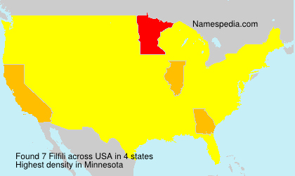 Surname Filfili in USA Surname Filfili in USA