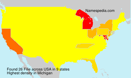 Surname Filie in USA Surname Filie in USA