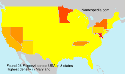 Surname Filigenzi in USA Surname Filigenzi in USA