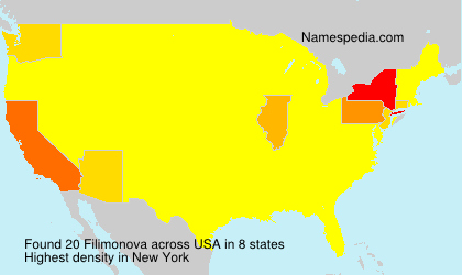 Surname Filimonova in USA Surname Filimonova in USA