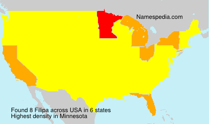 Surname Filipa in USA Surname Filipa in USA