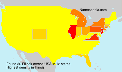 Surname Filipak in USA Surname Filipak in USA