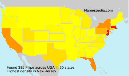 Surname Filipe in USA Surname Filipe in USA