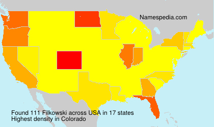 Surname Filkowski in USA Surname Filkowski in USA