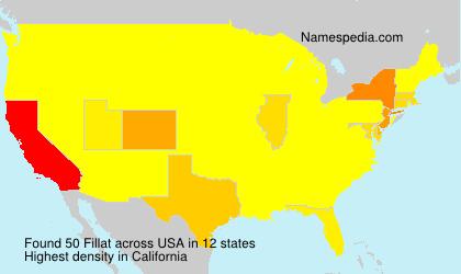 Surname Fillat in USA Surname Fillat in USA