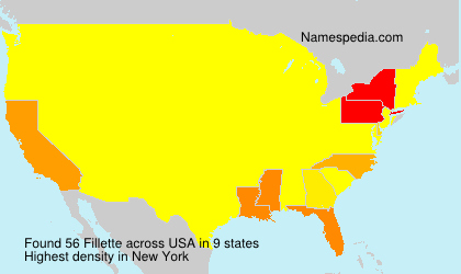 Surname Fillette in USA Surname Fillette in USA