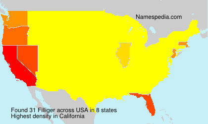 Surname Filliger in USA Surname Filliger in USA