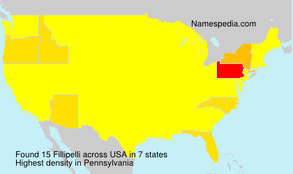 Surname Fillipelli in USA Surname Fillipelli in USA