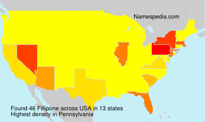 Surname Fillipone in USA Surname Fillipone in USA