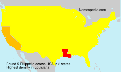 Surname Fillippello in USA Surname Fillippello in USA