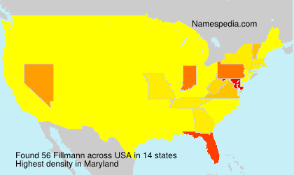 Surname Fillmann in USA Surname Fillmann in USA