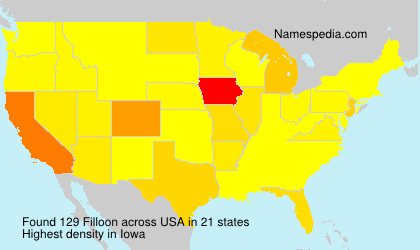 Surname Filloon in USA Surname Filloon in USA