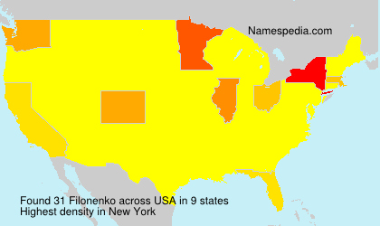 Surname Filonenko in USA Surname Filonenko in USA