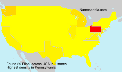 Surname Filoni in USA Surname Filoni in USA