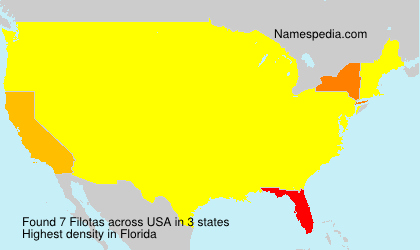 Surname Filotas in USA Surname Filotas in USA