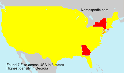 Surname Filto in USA Surname Filto in USA