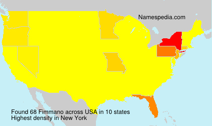 Surname Fimmano in USA Surname Fimmano in USA