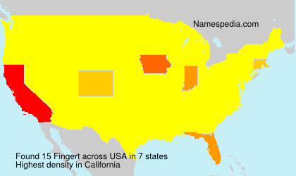 Surname Fingert in USA Surname Fingert in USA
