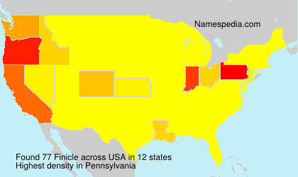 Surname Finicle in USA Surname Finicle in USA