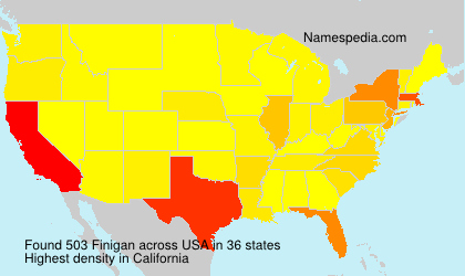Surname Finigan in USA Surname Finigan in USA