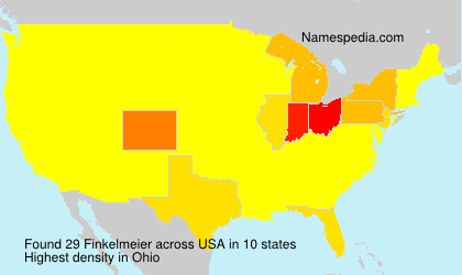Surname Finkelmeier in USA Surname Finkelmeier in USA