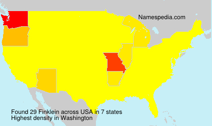 Surname Finklein in USA Surname Finklein in USA