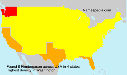 Surname Finnbogason in USA Surname Finnbogason in USA
