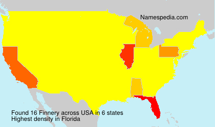 Surname Finnery in USA