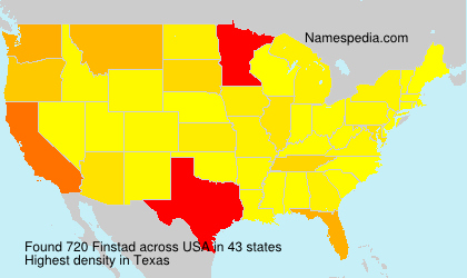 Surname Finstad in USA Surname Finstad in USA
