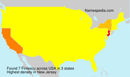 Surname Fintescu in USA