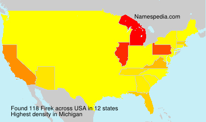 Surname Firek in USA Surname Firek in USA
