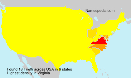 Surname Firetti in USA Surname Firetti in USA