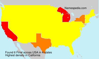 Surname Firial in USA