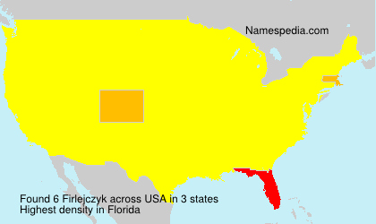 Surname Firlejczyk in USA Surname Firlejczyk in USA