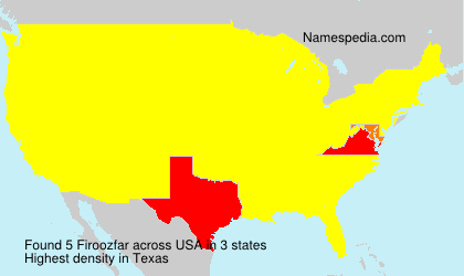 Surname Firoozfar in USA Surname Firoozfar in USA