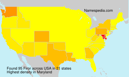 Surname Firor in USA Surname Firor in USA