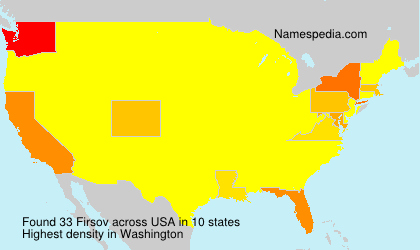 Surname Firsov in USA Surname Firsov in USA