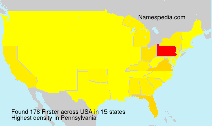 Surname Firster in USA Surname Firster in USA