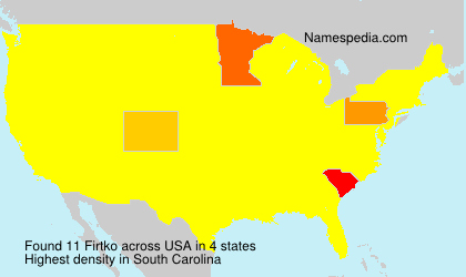 Surname Firtko in USA Surname Firtko in USA