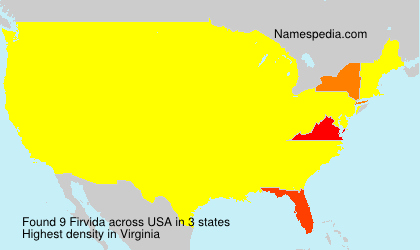 Surname Firvida in USA Surname Firvida in USA