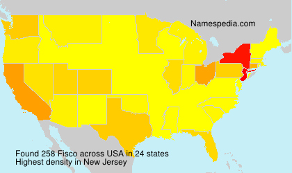 Surname Fisco in USA Surname Fisco in USA