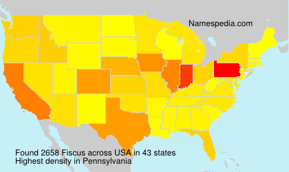 Surname Fiscus in USA Surname Fiscus in USA