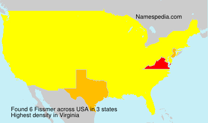 Surname Fissmer in USA Surname Fissmer in USA