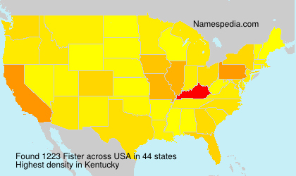 Surname Fister in USA Surname Fister in USA