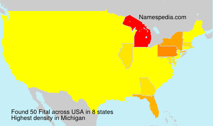 Surname Fital in USA Surname Fital in USA