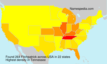 Surname Fitchpatrick in USA Surname Fitchpatrick in USA