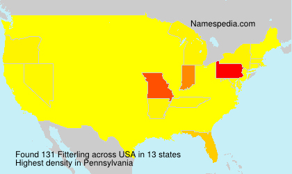 Surname Fitterling in USA Surname Fitterling in USA