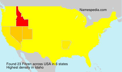 Surname Fitzen in USA Surname Fitzen in USA